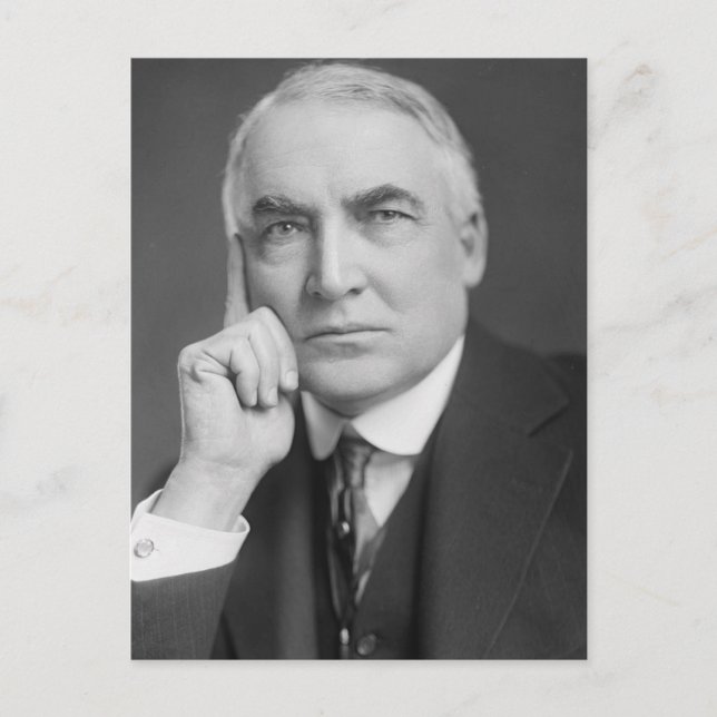 Cartão Postal Warren G. Harding (Frente)