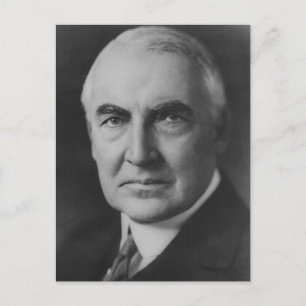 Cartão Postal Warren G. Harding 29º Presidente
