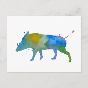Cartão Postal Warthog