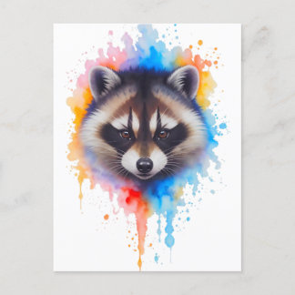 Cartão Postal Waschbär 