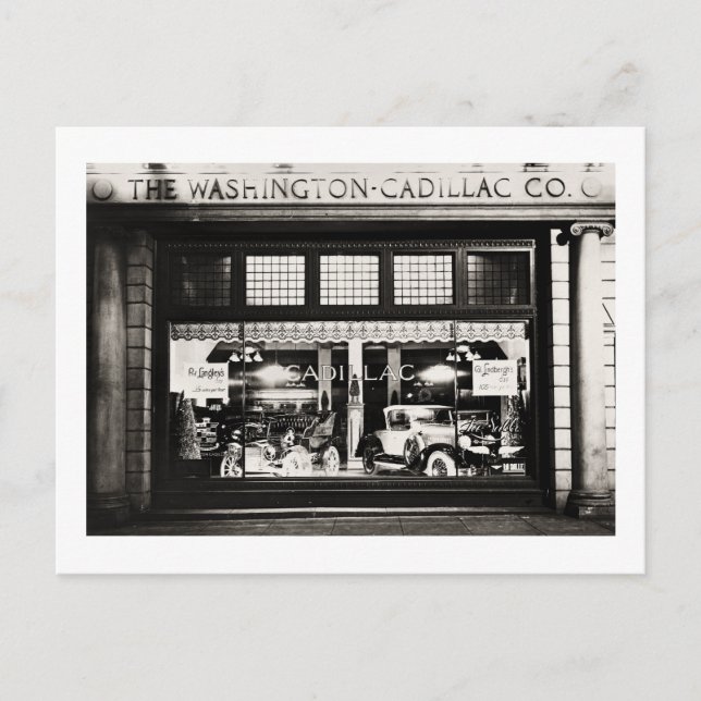 Cartão Postal Washington Cadillac Co. 1927 (Frente)