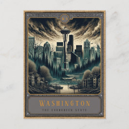 Cartão Postal Washington | Cartão-postal de arte gótica
