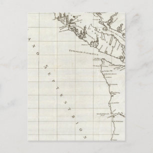Cartão Postal Washington, Colúmbia Britânica, mapa de Vancouve