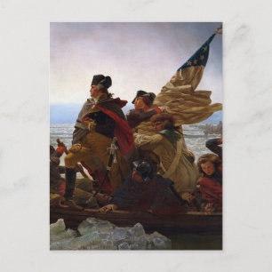 Cartão Postal Washington Cruzando o Delaware Arte