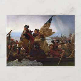 Cartão Postal Washington cruzando o Delaware por Emanuel Leutze