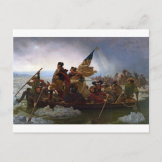 Cartão Postal Washington cruzando o Delaware - Vintage Arte dos
