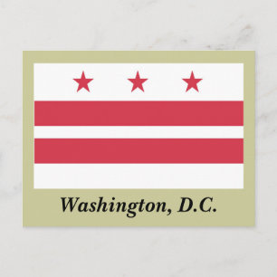 Cartão Postal Washington D.C. Flag