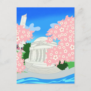 Cartão Postal Washington DC Cherry Blossoms