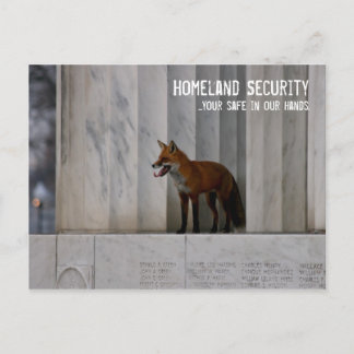 Cartão Postal Washington, DC:  Homeland Security Humor