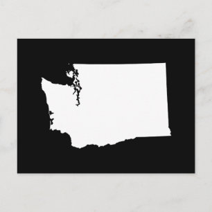 Cartão Postal Washington em Branco e Negro