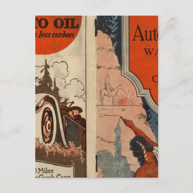 Cartão Postal Washington, Oregon Auto Rails (Frente)