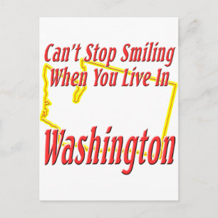 Cartão Postal Washington - Sorrir