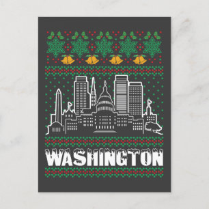 Cartão Postal Washington Ugly Christmas