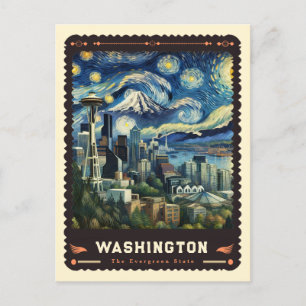 Cartão Postal Washington Vincent Van Gogh inspirado