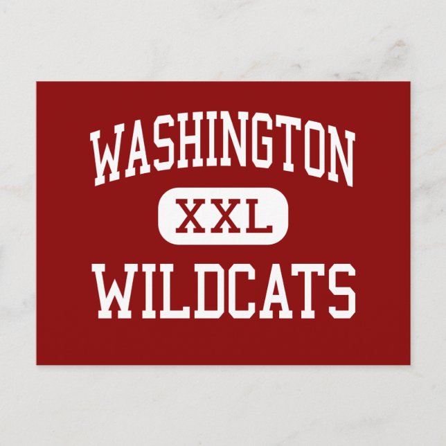 Cartão Postal Washington - Wildcats - High - Kansas City Kansas (Frente)