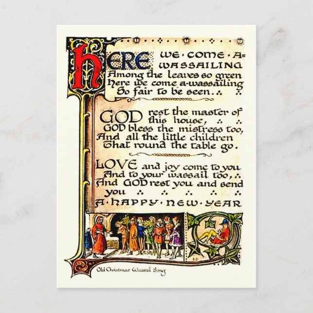 Cartão Postal Wassail (Frente)
