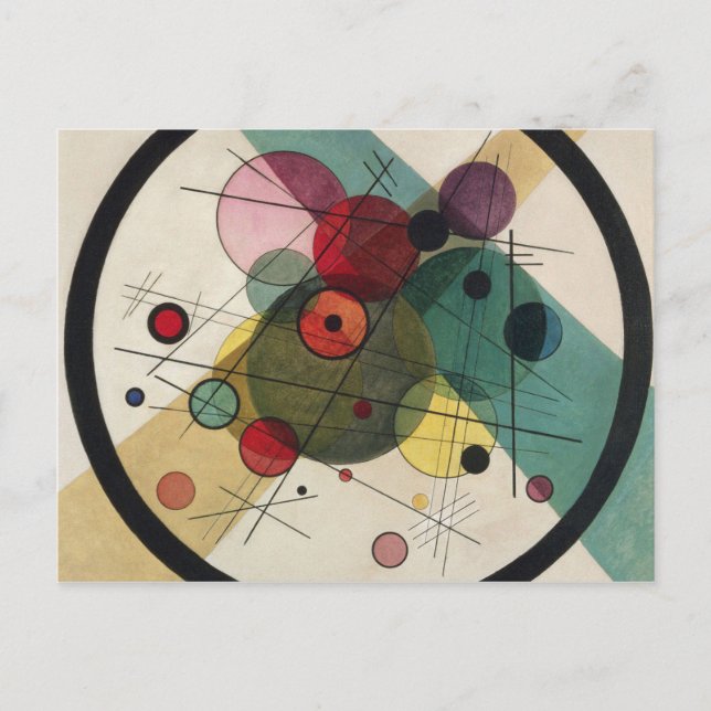 Cartão Postal Wassily Kandinsky - Círculos Num Círculo (Frente)