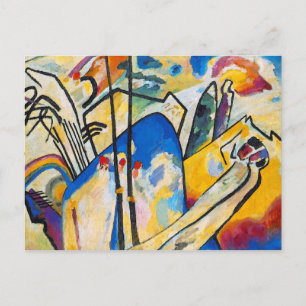 Cartão Postal Wassily Kandinsky Composição Quatro - Abstrato Art
