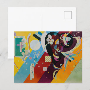 Cartão Postal Wassily Kandinsky Composition 9 Abstrato Painting