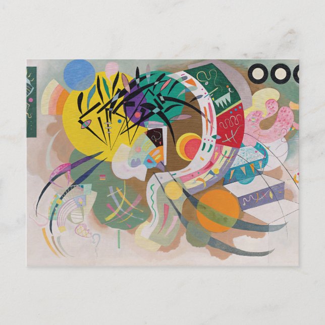 Cartão Postal WASSILY KANDINSKY - Curva dominante (Frente)