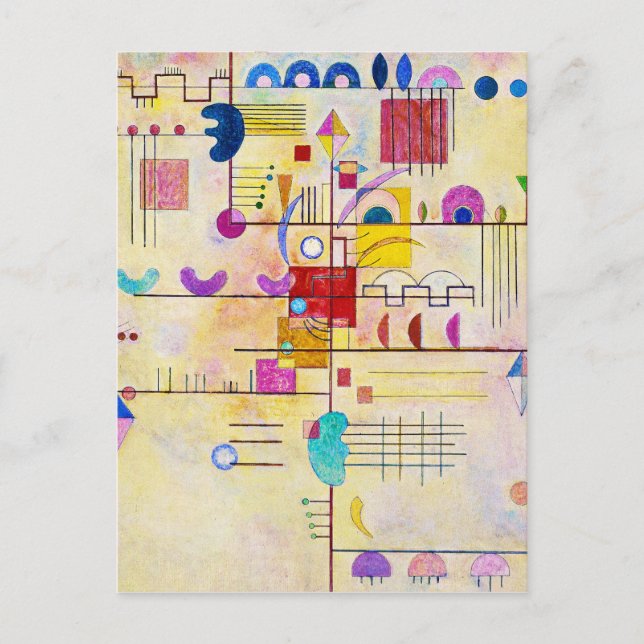 Cartão Postal Wassily Kandinsky - Graceful Ascent (Frente)