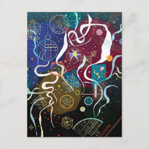 Cartão Postal Wassily Kandinsky - Movimento Um Arte Abstrata