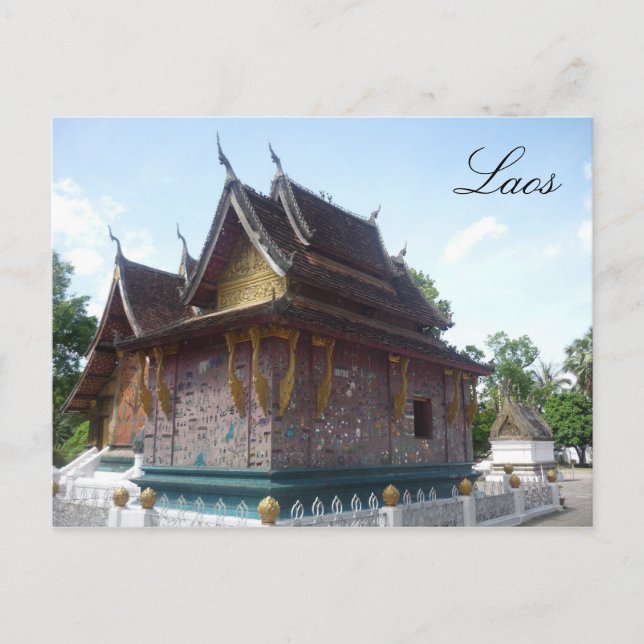 Cartão Postal wat laos (Frente)