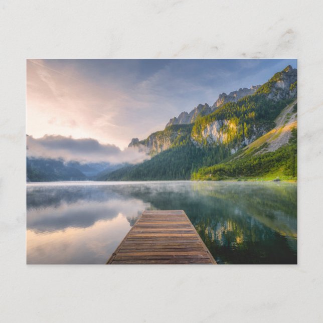 Cartão Postal Water | Azure Alpine Lake, Austria (Frente)