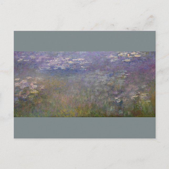 Cartão Postal Water Lily Claude Monet (Frente)