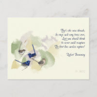Watercolor Birds Robert Browning Poem