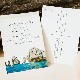 Cartão Postal Watercolor Cabo San Lucas México Bepraia Tropical