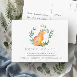 Cartão Postal Watercolor Fox Novo Anúncio de Movimentação de Cas<br><div class="desc">Digam "nós nos movemos" em estilo florestal com este cartaz publicitário encantador da raposa d'água que move o cartaz. Apresentando uma raposa pintada à mão em verde rústico, esta design é perfeita para amantes da natureza e para qualquer pessoa que busque uma aparência botânica e suave para compartilhar seu novo...</div>