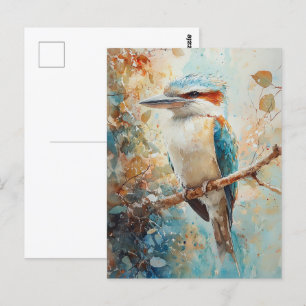Cartão Postal Watercolor Kookaburra