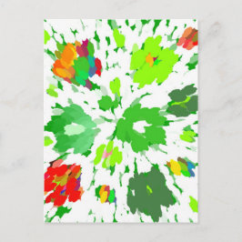 Cartão Postal Watercolor Pop Art Floral