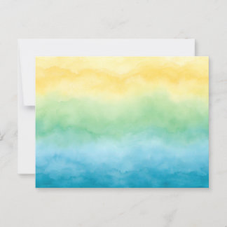 Cartão Postal watercolor postcard