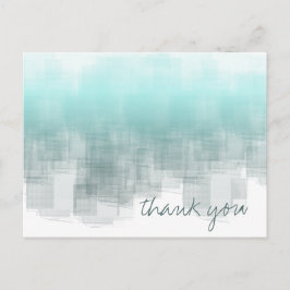 Cartão Postal Watercolor Reflections Obrigado YouTeal ID774