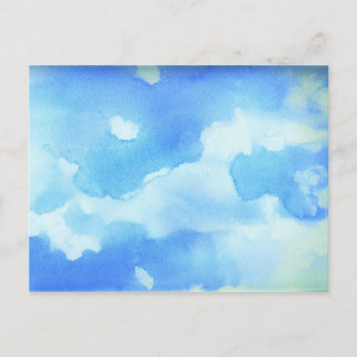 Cartão Postal Watercolor Sky