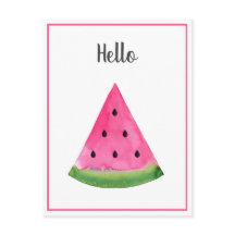 Watercolor Watermelon Wedge