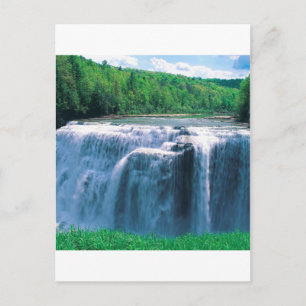 Cartão Postal Waterfall Letchworth State Park Nova Iorque
