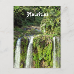 Cartão Postal Waterfall Maurícia