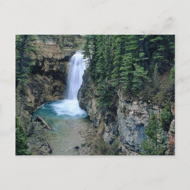 Cartão Postal Waterfall on Falls Creek in Lewis and Clark (Frente)