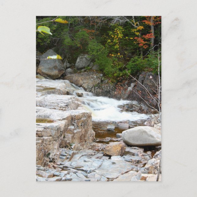 Cartão Postal Waterfall Rocky Stream (Frente)