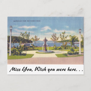 Cartão Postal Waterfront, Porto Bar, Maine