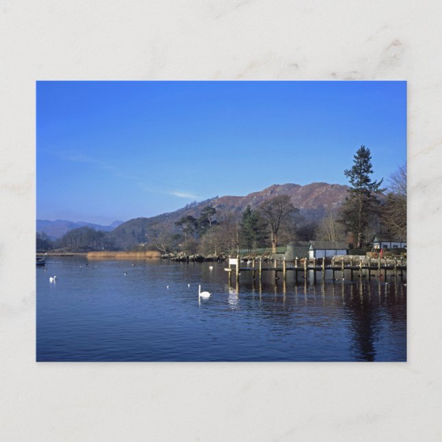 Cartão Postal Waterhead Ambleside England (Frente)