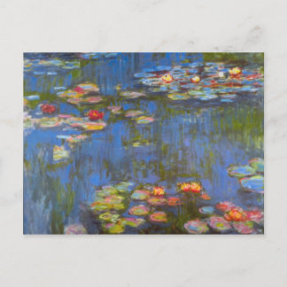Cartão Postal Waterllies por Claude Monet