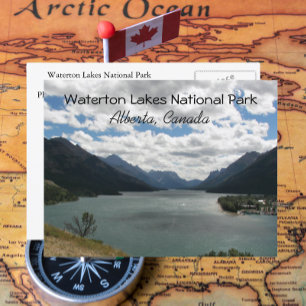 Cartão Postal Waterton Lagos, Canadá - Foto Viagem
