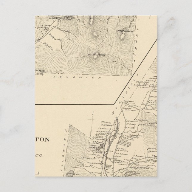 Cartão Postal Waterville, Thornton (Frente)