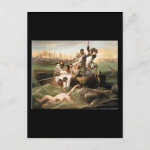 Cartão Postal Watson e o tubarão, por John Singleton Copley