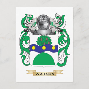 Cartão Postal Watson (Escocês) Family Crest (Casaco de armas)
