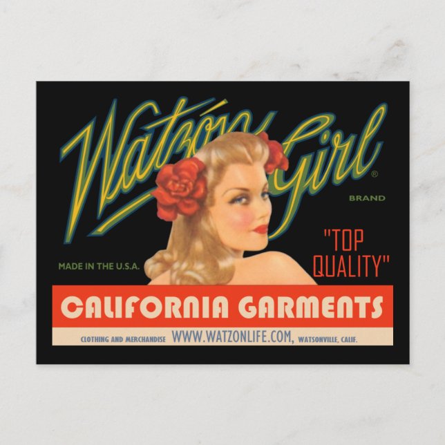 Cartão Postal Watzón Girl #3 © (Frente)